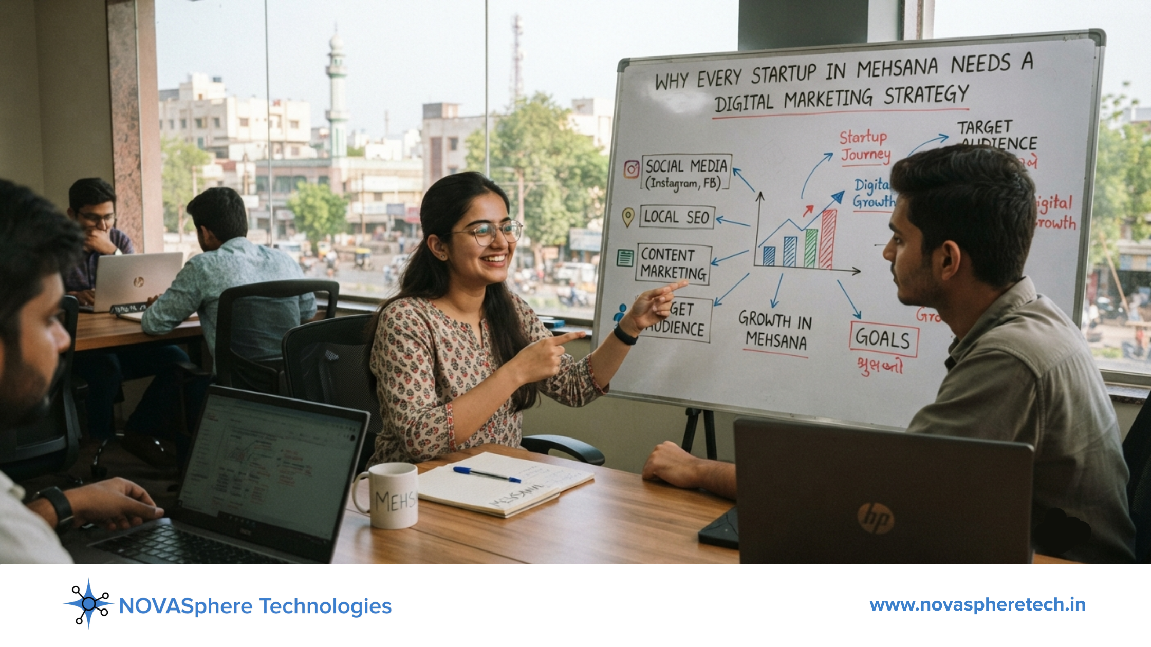 Digital Marketing Strategy session helping Mehsana startups achieve online business growth