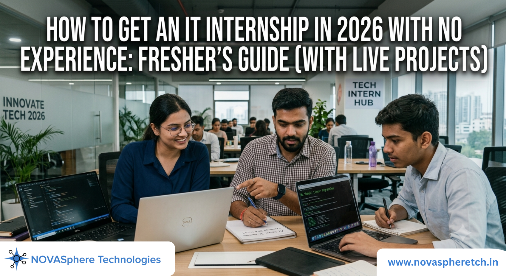 Fresher building live projects to get an IT internship in 2026